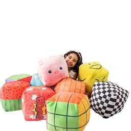 Almofada Decorativa Infantil Cubo 25 cm Nocaute:Vermelho - 3