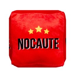 Almofada Decorativa Infantil Cubo 25 cm Nocaute:Vermelho - 1