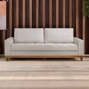 Ver imagem 3 de Sofá Living e Reclinável Jasmin Linho com Pés de Madeira