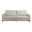 Ver imagem 2 de Sofá Living e Reclinável Jasmin Linho com Pés de Madeira