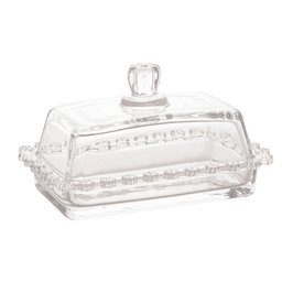 Manteigueira Cristal C/Tampa Daisy Margarida Transparente Wolff - 1