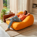 Ver imagem 1 de Puff Senso Ergonômico Elegante e Luxuosa Enchimento Pérolas 3mm Pufe Macio