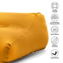 Ver imagem 2 de Puff Senso Ergonômico Elegante e Luxuosa Enchimento Pérolas 3mm Pufe Macio