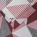 Ver imagem 4 de Tapete Sala Quarto Tecido Jacquard Antiderrapante 2.50m X 2,00m:dallas Vermelho