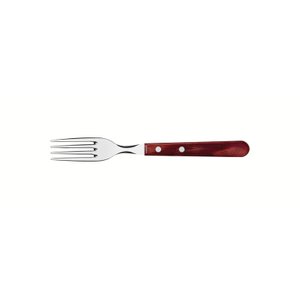 Garfo Jumbo Inox Polywood Vermelho Tramontina