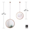Ver imagem 5 de DIMA COBRE - TRIO DE ESPELHOS REDONDOS