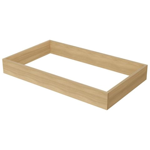 Módulo Cozinha Nesher Rainha Kit de Rodapé Multilinha 80x47x10cm Nature - Nesher