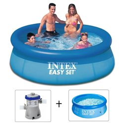 Kit Piscina Inflável Easy Set Intex 2.419 Litros Mais Bomba - 1