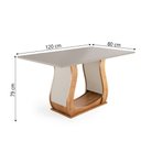 Ver imagem 2 de Mesa para Sala de Jantar 1,20m Veneto Viero