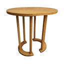 Ver imagem 3 de Mesa Lateral Adelle Madeira Maciça Cor Nozes Envernizada Estilo Moderna Casa Decorada
