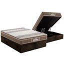 Ver imagem 1 de Cama Box Baú Queen: Colchão Ortopédico Probel D33 / EP Guarda Costas PróIntense Plus + Base CRC