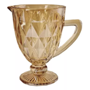 Ver imagem 2 de Jarra 1 Litro para Suco Água Linha Luxo Diamond Metalizado