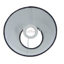 Ver imagem 3 de Cúpula Clássica de Abajur Luminária 14x09x22cm Tecido Algodão Soquete Nacional Ref 17