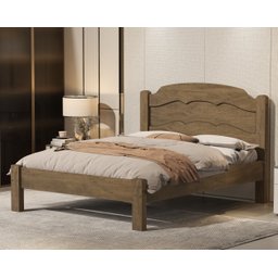 Cama de Casal Alta Qualidade Estrutura Reforçada 100%MDF VARIAÇÕES:‎ Castanho - 2