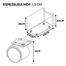 Suporte para Computador/cpu em Mdf com Rodas – Eficiência e Estilo- Preto - 2