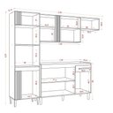 Ver imagem 2 de Cozinha Compacta Vitória com Balcão 120cm com Pia e Cuba Ghelplus Cinamomo Branco Aramóveis