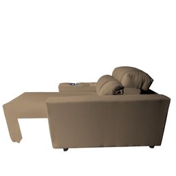 Poltrona Retratil e Reclinavel com Porta Copo Maisa Capuccino - 2