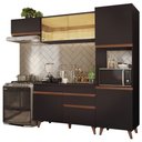 Ver imagem 3 de Armário de Cozinha Completa 250cm Preto Reims Madesa 03