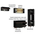Ver imagem 5 de Armário de Cozinha Completa 250cm Preto Reims Madesa 03