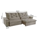 Ver imagem 3 de Sofá Melt 02 Módulos de 90cm Br 25cm Meu Sofá Online B002 Veludo Capuccino