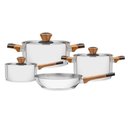 Ver imagem 1 de Panelas de Aço Inox Brava 4 Peças Conjunto