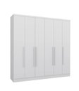 Ver imagem 2 de Guarda Roupa Casal 6 Portas 4 Gavetas 239cm Veneza Branco - TCIL Móveis