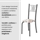 Ver imagem 5 de Cadeiras para Sala de Jantar 4 Unidades Sara Prata Arabesco/Mart