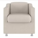 Ver imagem 3 de Kit 2 Poltronas Decorativa Reforçada Recepção Clinica Salão Suede Bege