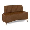 Ver imagem 7 de Sofá Living Decorativo 2 Lugares 1,35M Katara Marrom Corino G33 - Gran Belo