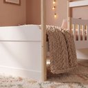 Ver imagem 5 de Cama Cabana Infantil Solteiro em MDF Arredus Branco e Natural