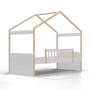 Ver imagem 2 de Cama Cabana Infantil Solteiro em MDF Arredus Branco e Natural