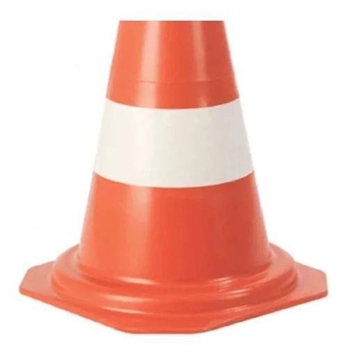 3x Cone Rígido Sinalização Plt 50cm de Trânsito Epi - 10