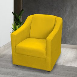 Kit 6 Poltronas Decorativas Para Sala De Espera Recepção Escritório Consultório Suede - 2