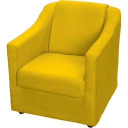 Kit 6 Poltronas Decorativas Para Sala De Espera Recepção Escritório Consultório Suede - 3