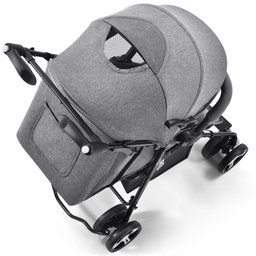 Carrinho Passeio Flick 0-15kgs Preto com Cinza Multikids Baby - Bb445 Bb445 Multikidsbaby - 15