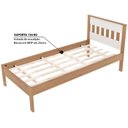 Ver imagem 3 de Cama Solteirocm8006 e Mesa de Cabeceira Az1016 Qt5 Amendoa Branco Tecno Mobili