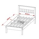 Ver imagem 5 de Cama Solteirocm8006 e Mesa de Cabeceira Az1016 Qt5 Amendoa Branco Tecno Mobili