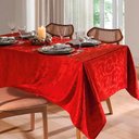 Ver imagem 1 de Toalha de Mesa 4 Lugares Quadrada Requinte 1,60m X 1,60m - Dohler Tj 6205 Vermelho Dohler S.a.