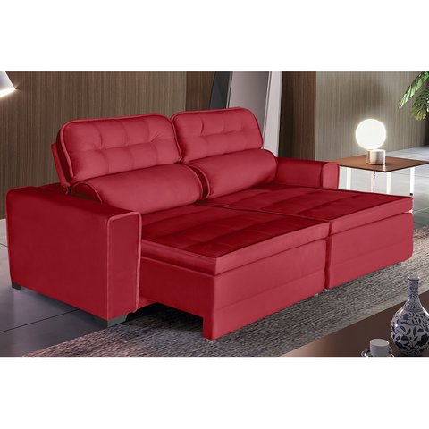 Sofá Império 4 Lugares 2,20cm Retrátil e Reclinável - de Casa Décor e Estofados.