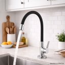 Ver imagem 2 de Torneira Cozinha Bancada Australis 1/4 de Volta 27360 Meber - Cromado/Preto