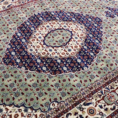 Tapete Tipo Belga Persa Clássico Essence 04 Verde 1,40x2,00m