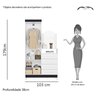 Guarda Roupa/ Cômoda Capri Multiflex Titanium - Albatroz - 5
