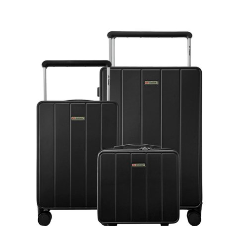 Conjunto Duas Malas de Viagem em Policarbonato com Frasqueira - Gladiador Infinity V1pmfrav1 Cor: Pr
