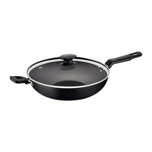 Wok com Cabo Loreto Alumínio Revestimento Antiaderente 28 Cm 3,3 L Grafite - Tramontina 20394028