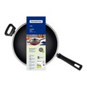Ver imagem 2 de Wok com Cabo Loreto Alumínio Revestimento Antiaderente 28 Cm 3,3 L Grafite - Tramontina 20394028
