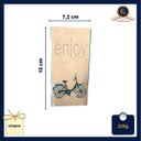 Ver imagem 3 de Quadrinho Decorativo Cerâmica Laranja Bicicleta Enjoy 15cm Columbus Gold