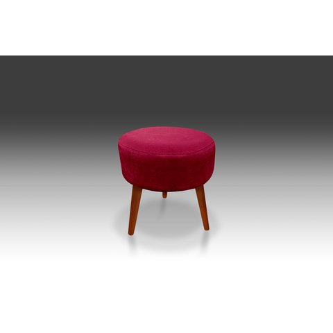 Puff Decorativo Dany Suede Vermelho - Pandora Decor