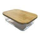 Ver imagem 1 de Pote De Vidro Borossilicato 1,5 L Tampa De Bambu - Mimo Style