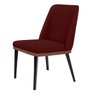 Cadeira de Jantar Londres Suede Vinho - Dominic Decor - 1