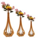 Ver imagem 1 de Vaso de Chão Decorativo Grande Mdf Ibiza:mdf Cru/kit com 3 - 90x42cm, 75x37cm e 60x30cm